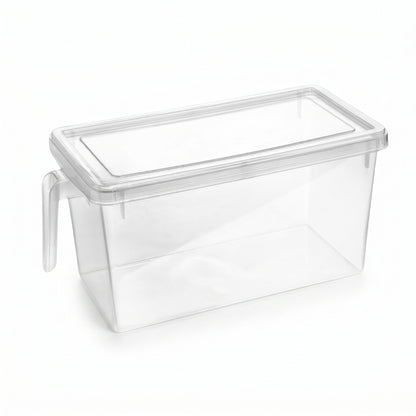 Organizador Transparente Multiusos Con Tapa y Manija
