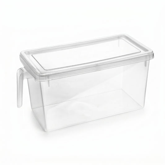 Organizador Transparente Multiusos Con Tapa y Manija